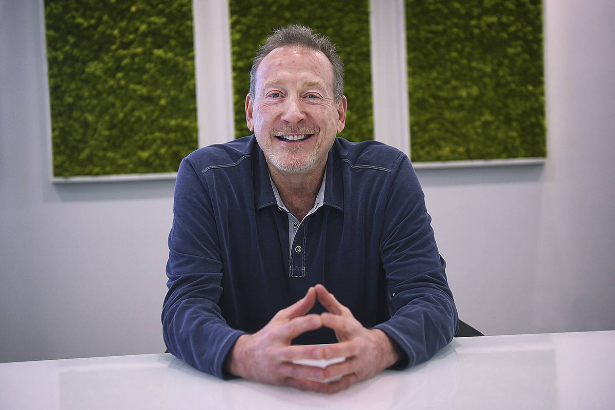 Jeffrey Berns, founder and CEO of Blockchains, poses for a portrait at their corporate headquar ...