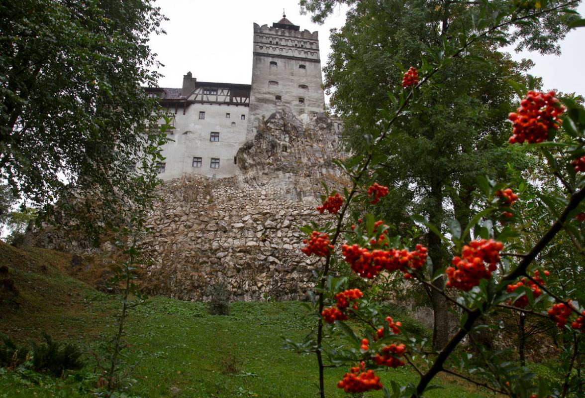 FILE - In this Saturday, Oct. 8, 2011 file picture, the Gothic Bran Castle, better known as Dra ...