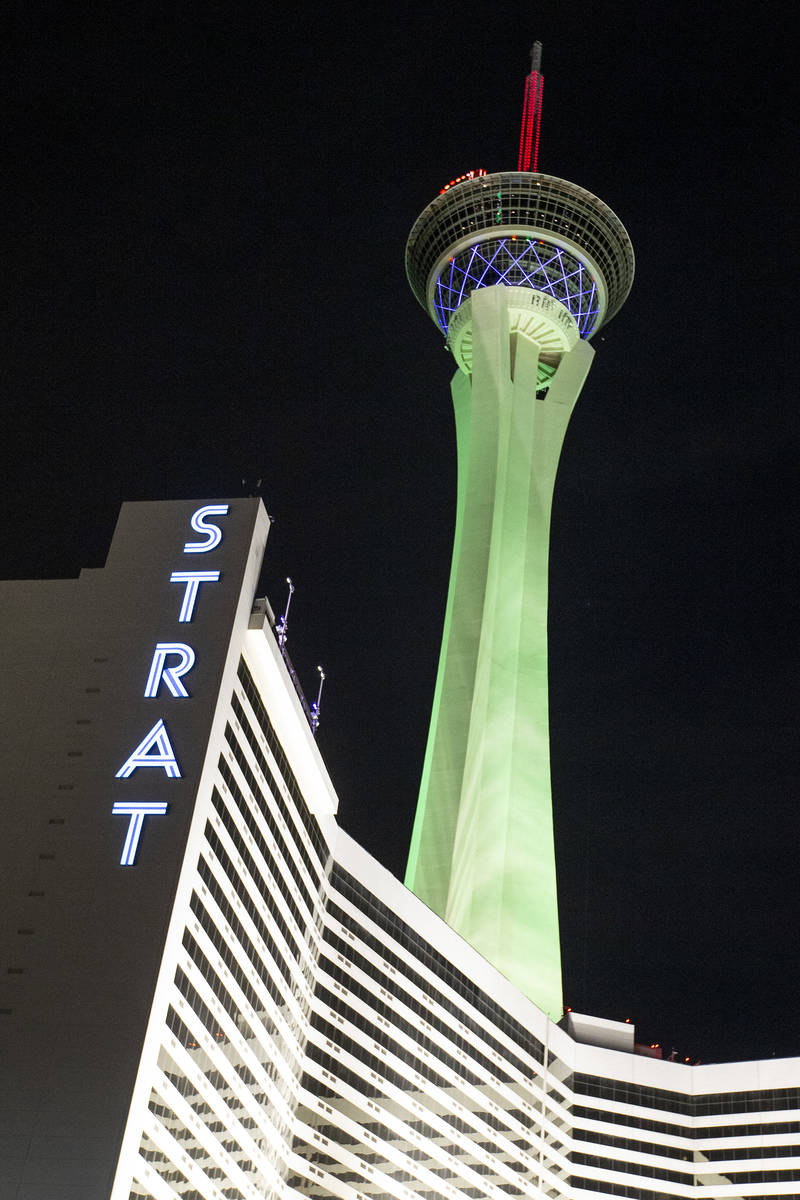 Stratosphere casino & Denny's restaurant, Las Vegas, Nevada, USA