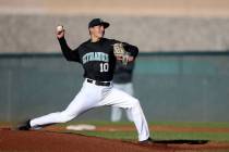 Silverado pitcher Chris Cortez, seen in 2019. (K.M. Cannon/Las Vegas Review-Journal)