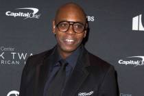 In this Oct. 27, 2019, file photo, Dave Chappelle arrives at Kennedy Center for the Performing ...