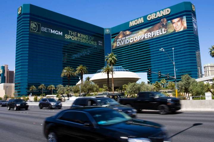 The MGM Grand photographed on Tuesday, April 27, 2021, in Las Vegas. (Bizuayehu Tesfaye/Las Veg ...