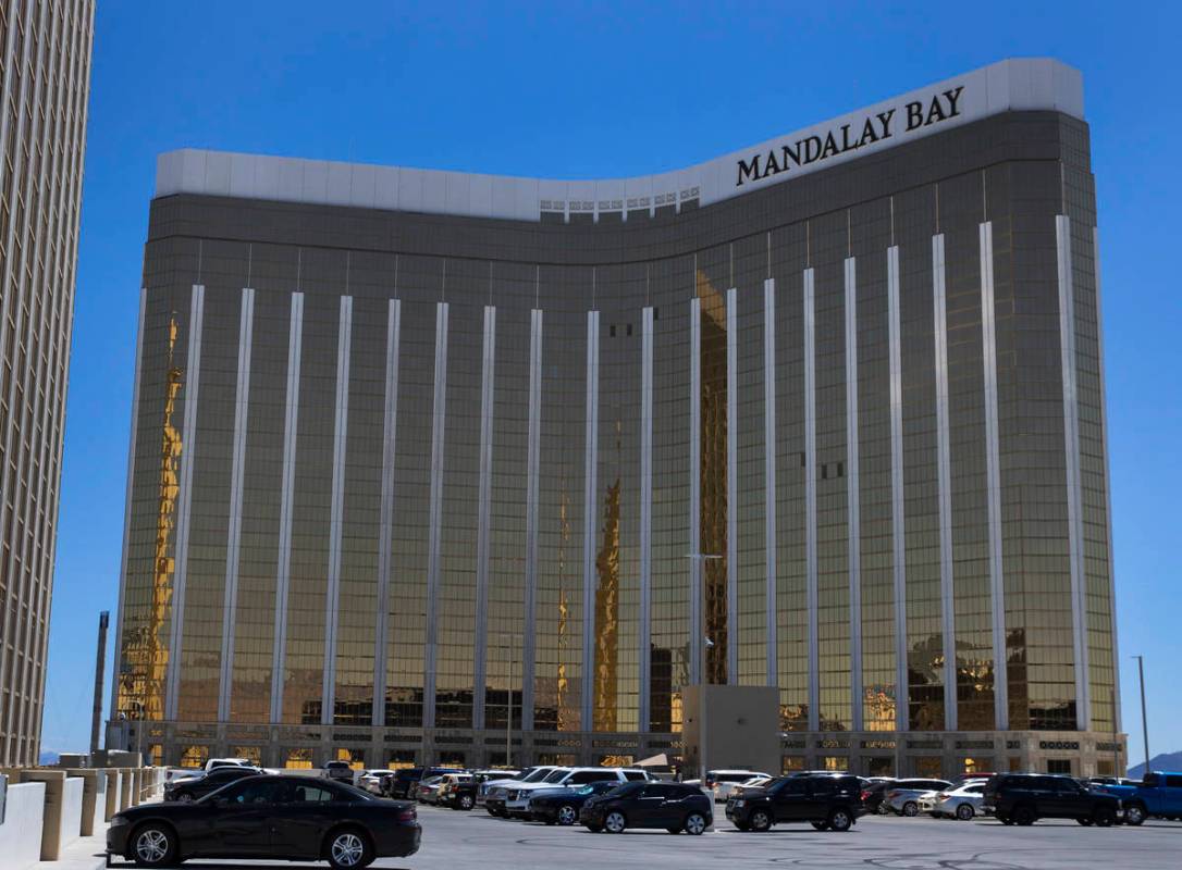 Mandalay Bay photographed, on Tuesday, April 27, 2021, in Las Vegas. (Bizuayehu Tesfaye/Las Veg ...