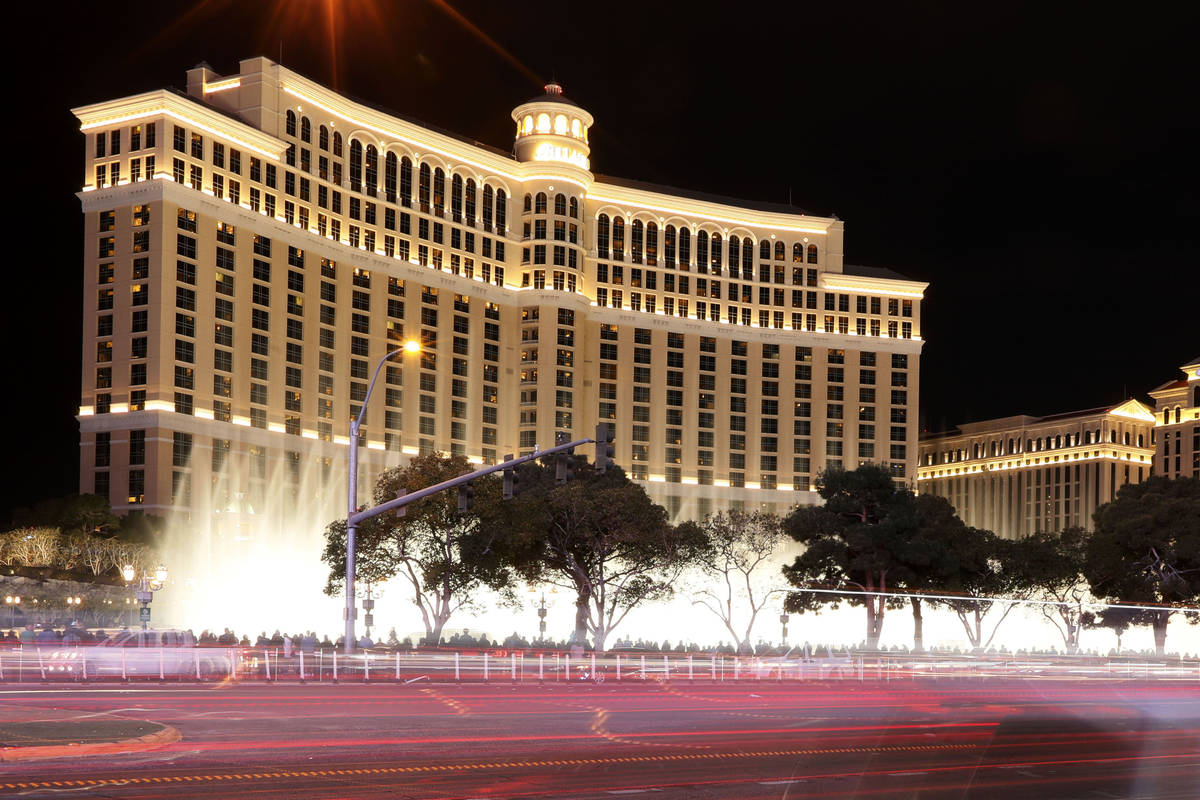 Bellagio is seen on the Las Vegas Strip, Wednesday, March 17, 2021. (Chitose Suzuki / Las Vegas ...