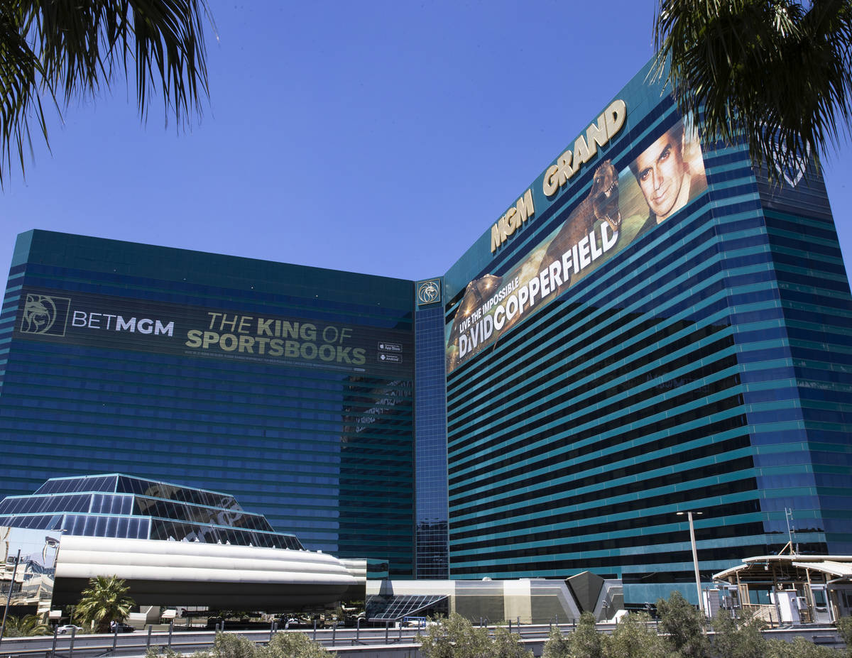 The MGM Grand photographed on Tuesday, April 27, 2021, in Las Vegas. (Bizuayehu Tesfaye/Las Veg ...