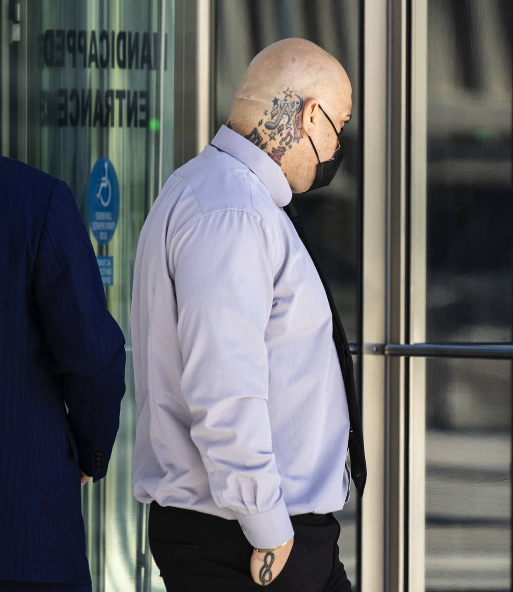 Hip-hop producer known as Mally Mall leaves the Lloyd D. George Federal Courthouse, on Thursday ...