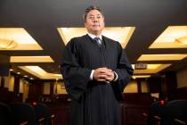 North Las Vegas Municipal Court Judge Chris Lee poses fora portrait at the Municipal Court in N ...