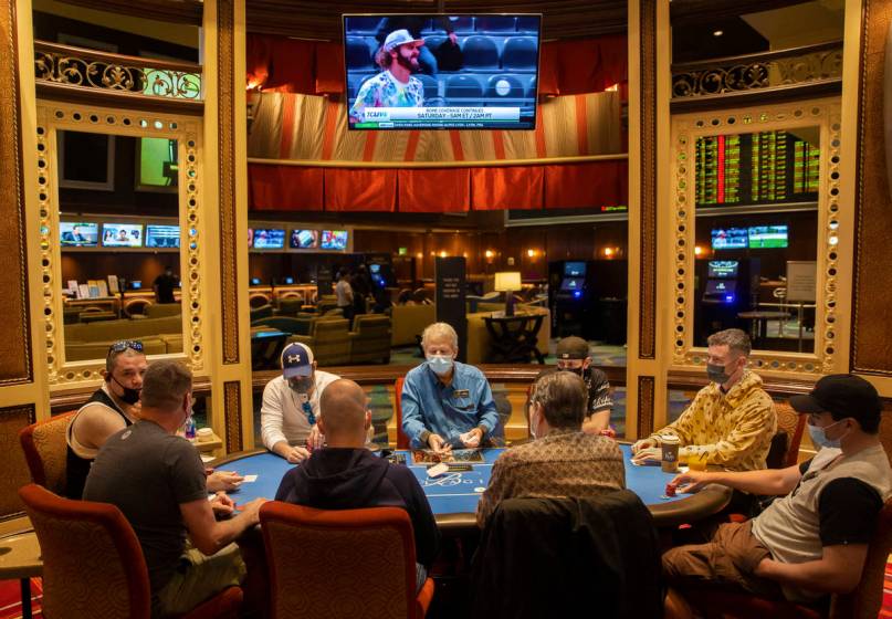 Las Vegas poker rooms removing plexiglass dividers Las Vegas Review