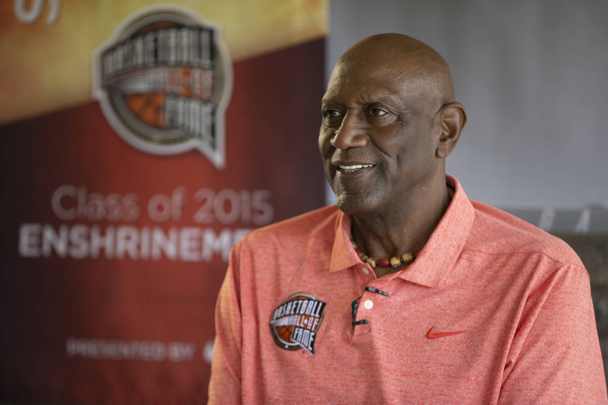 NBA legend Spencer Haywood hosts a book signing at the DragonRidge Country Club in Henderson, T ...