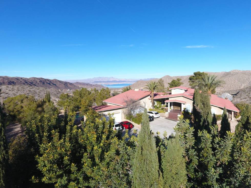 An aerial view of 401 Avenue I in Boulder City. (Steven Corr)