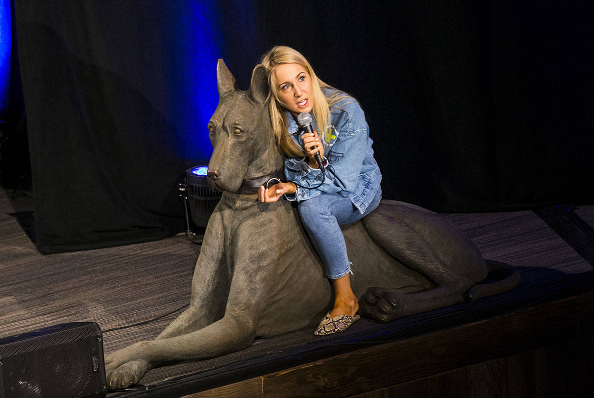 Comedian Nikki Glaser performs during day 3 of the Life is Beautiful festival in downtown Las V ...