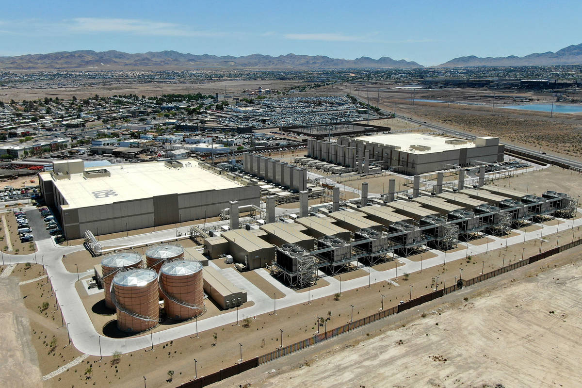 Aerial view of the Google Data Center in Henderson on Tuesday, May 18, 2021. (Michael Quine/Las ...