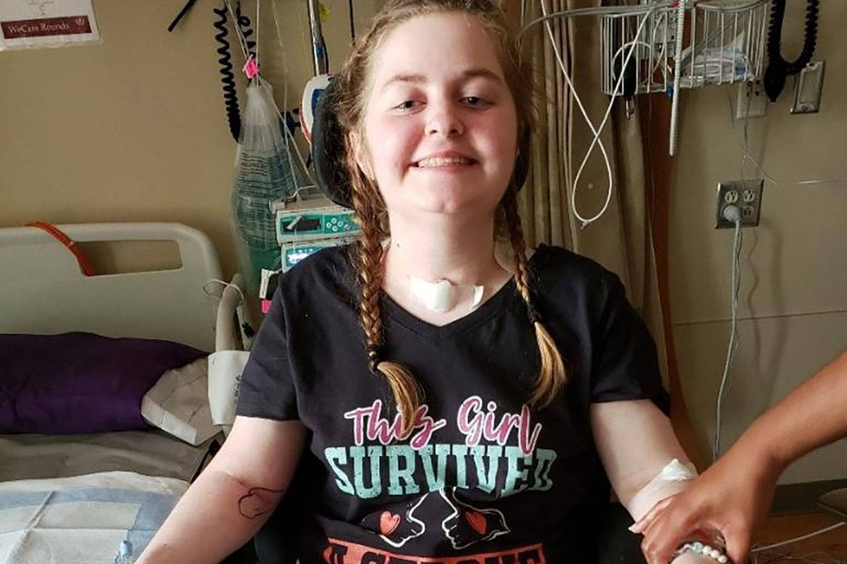 Emma Burkey, an 18-year-old Clark County woman who became critically ill after receiving the Jo ...