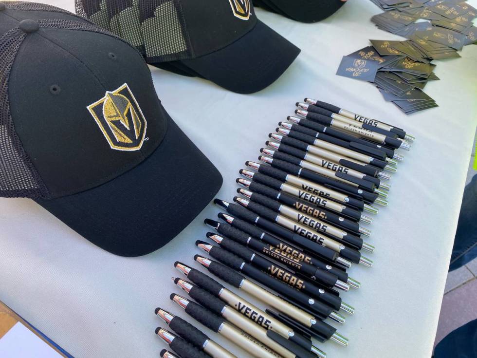 Everyone who gets vaccinated will receive a free Golden Knights hat and an exclusive sticker.