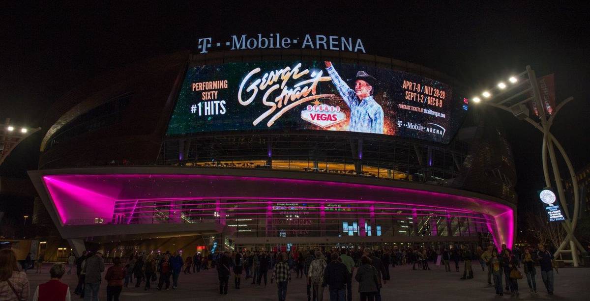 George Strait headlines T-Mobile Arena with his hit residency "Strait to Vegas" on Friday, Feb. ...