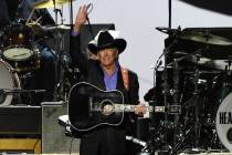 George Strait performs "You Wreck Me" at the MusiCares Person of the Year tribute hon ...