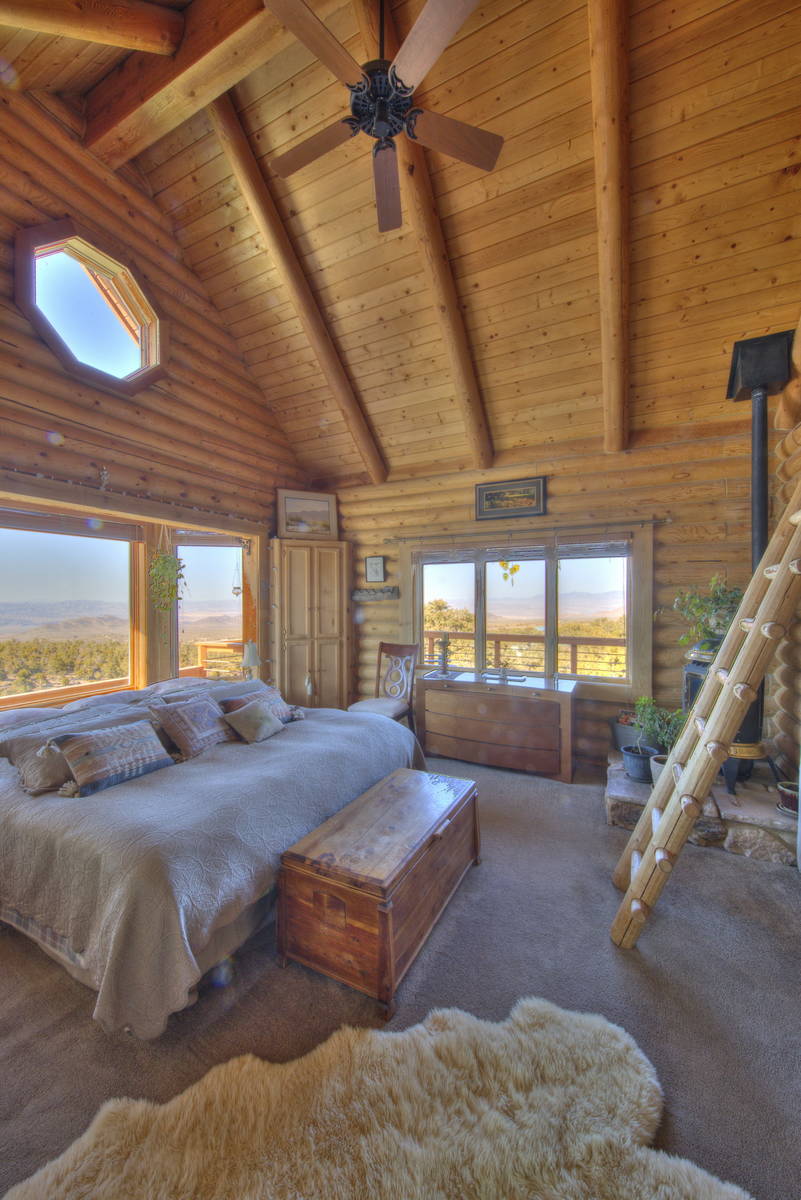 The primary bedroom at 146 Blanda Circle at Cold Creek. (Ben Zimmerman)