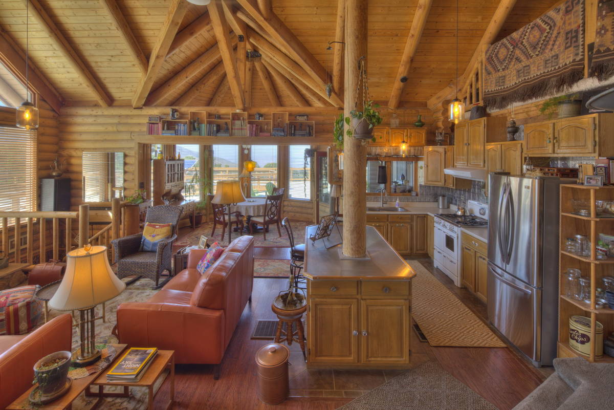 The great room at 146 Blanda Circle at Cold Creek (Ben Zimmerman)