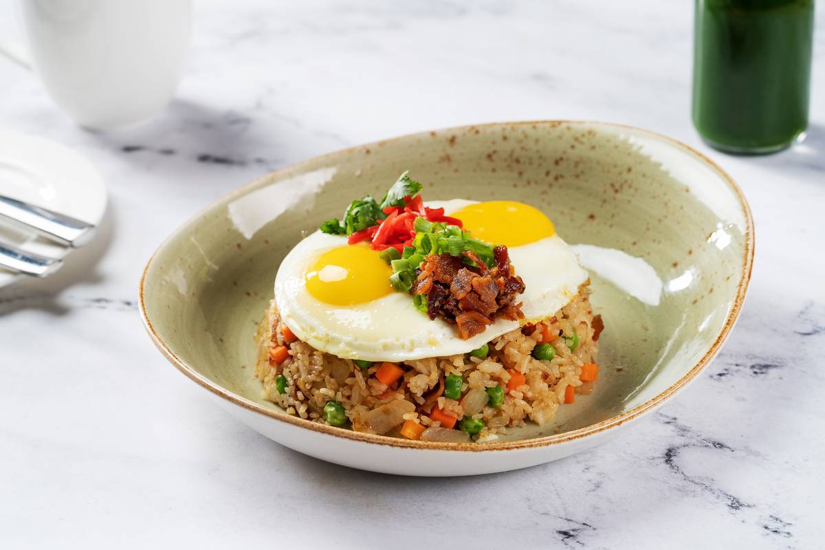 Bacon and egg fried rice at the Brass Fork. (Anthony Mair)