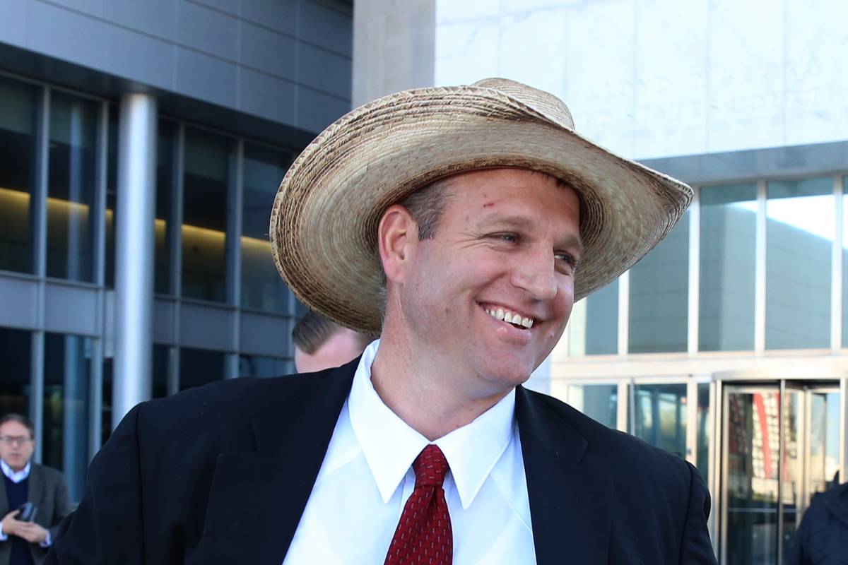 Ammon Bundy, seen in 2017 in Las Vegas. (Bizuayehu Tesfaye Las Vegas Review-Journal)