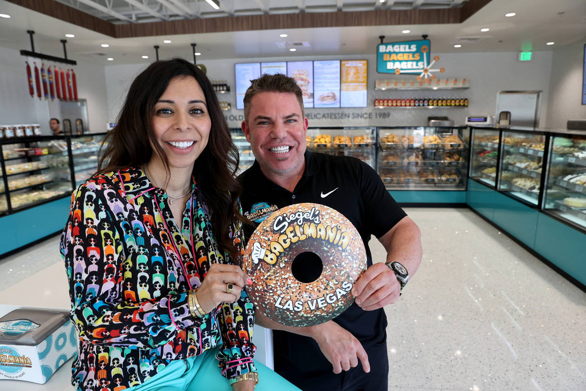 Stephen and Judi Siegel owners of Siegel's Bagelmania on Convention Center Drive in Las Vegas M ...