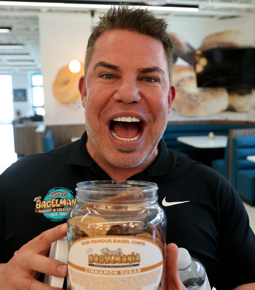 Stephen Siegel owner of Siegel's Bagelmania on Convention Center Drive in Las Vegas Monday, May ...