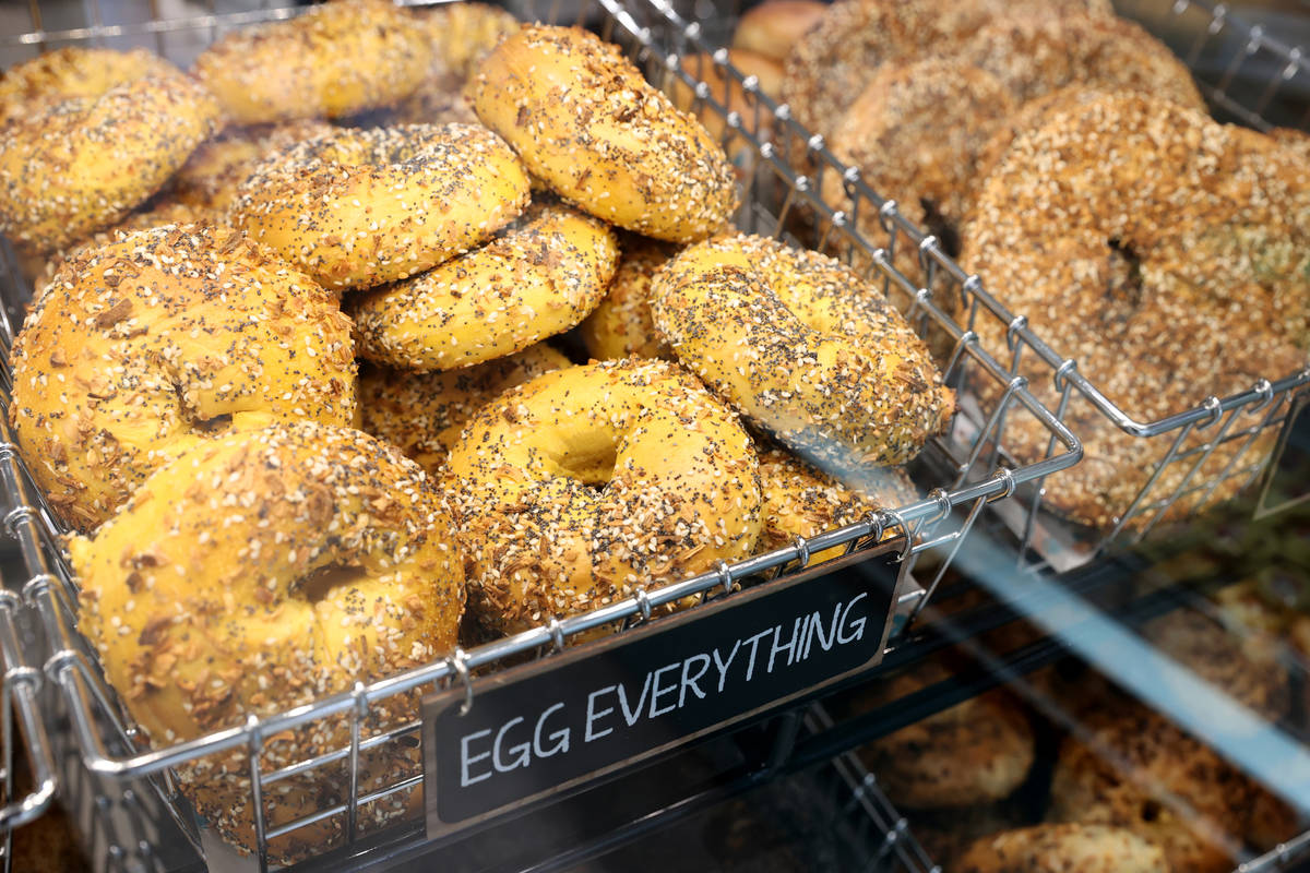 Siegel's Bagelmania on Convention Center Drive in Las Vegas Monday, May 24, 2021. The deli and ...