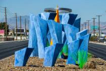 "Absolute Ceiling," an aviation-themed art sculpture by Robert Spencer Davidson, sites near the ...