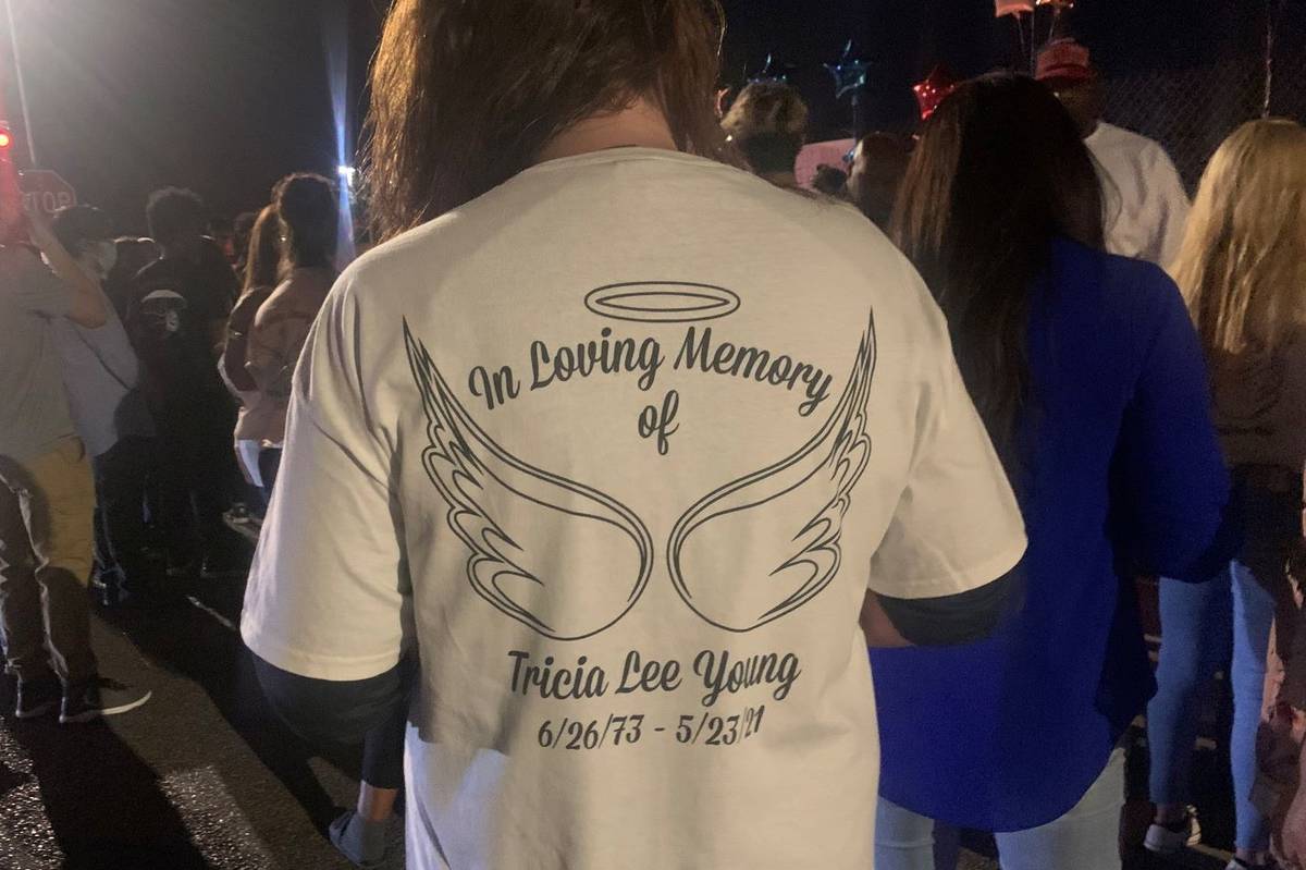 Relatives, friends and co-workers gather for a vigil late Monday to remember a first-grade teac ...