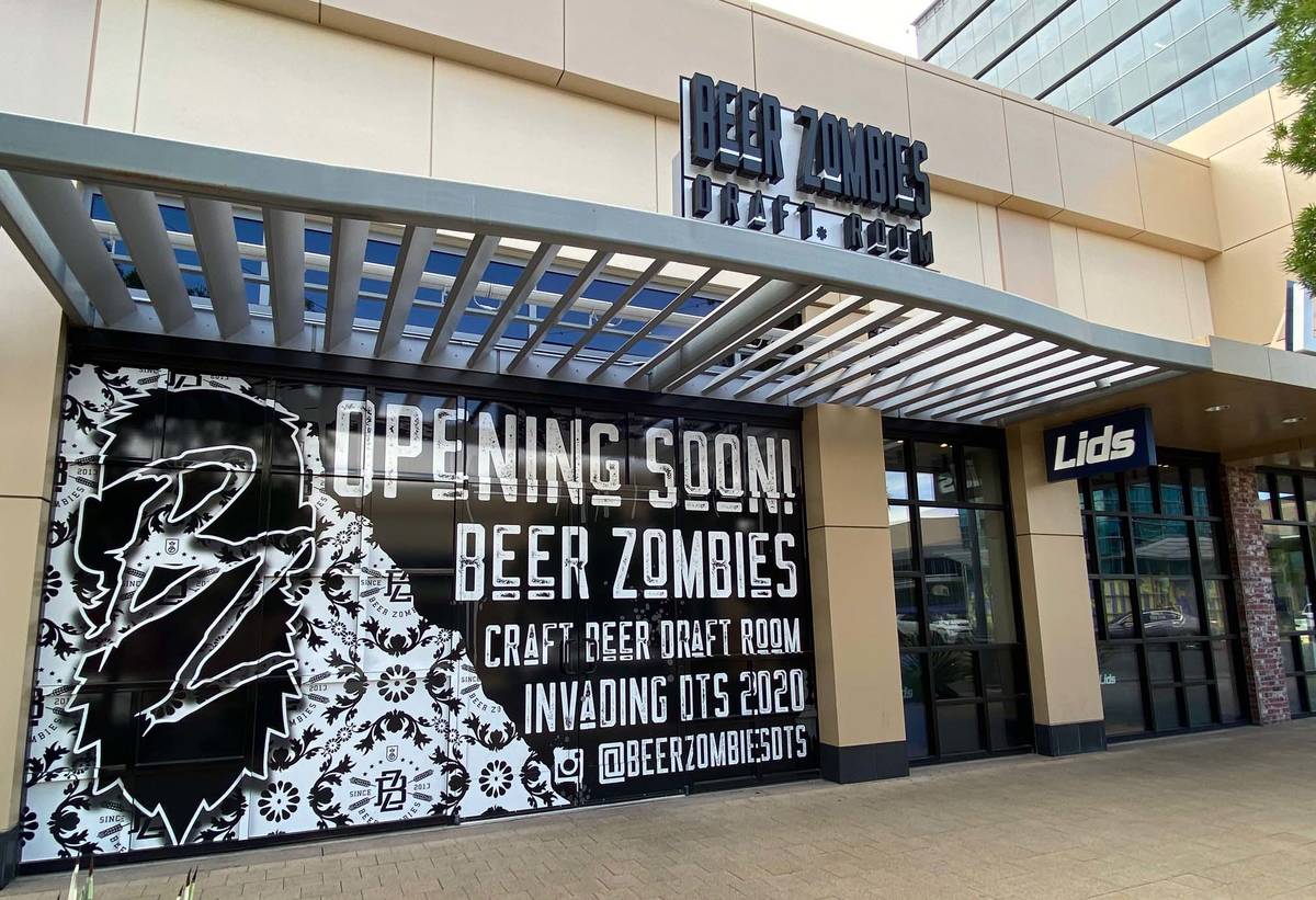 Downtown Summerlin's Beer Zombies Draft Room is expected to open this weekend. (Al Mancini/Las ...