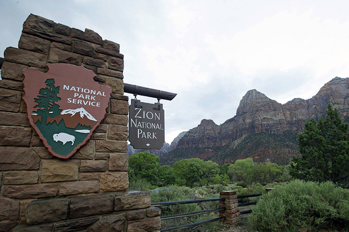 Zion National Park is seen near Springdale, Utah. (AP Photo/Rick Bowmer)