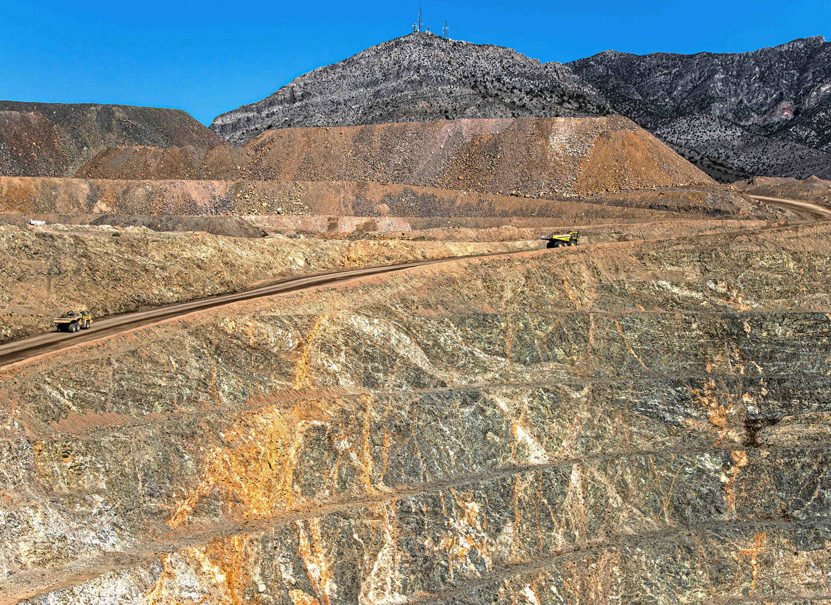 Las Vegas-based company MP Materials conducts mining operations on Thursday, April 29, 2021, at ...