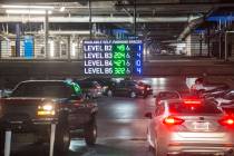 Guests park in the garage of the Cosmopolitan of Las Vegas hotel-casino in 2016, in Las Vegas. ...