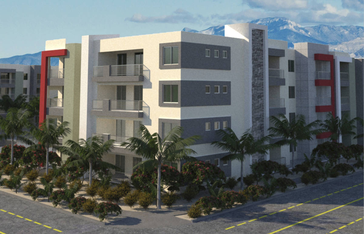 Developer Bob Schulman plans to build a 232-unit apartment complex, a rendering of which is see ...