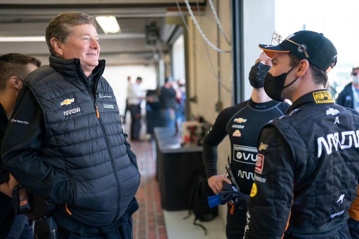 Longtime Las Vegas resident and Indy500 car owner Sam Schmidt, using an experimental exoskeleto ...