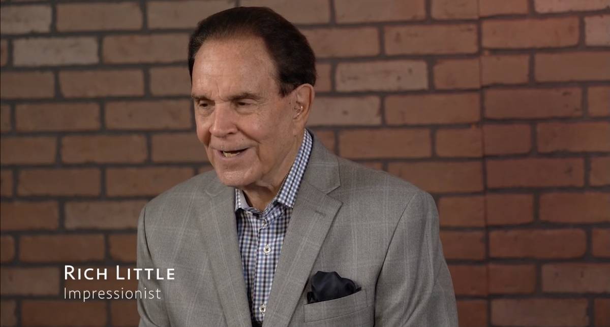 Legendary impressionist Rich Little is shown in the developing documentary "The Night the Light ...