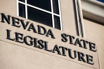 The Nevada State Legislature Building at the state Capitol complex on Sunday, Jan. 17, 2021, in ...