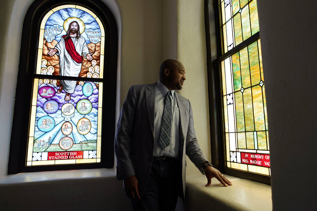 In this May 28, 2021, photo, Rev. Robert R.A. Turner, pastor of the historic Vernon African Met ...