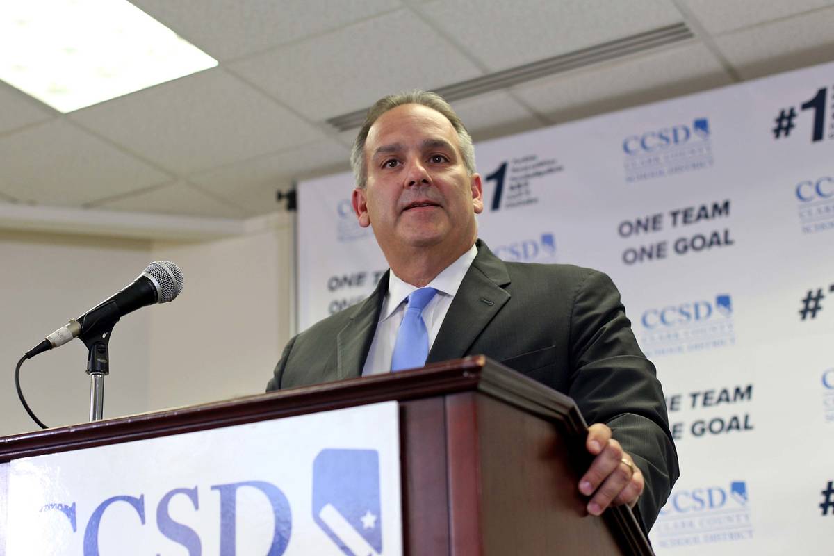 Clark County School Superintendent Dr. Jesus Jara. (Rachel Aston/Las Vegas Review-Journal) @roo ...