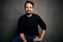 FILE - Lin-Manuel Miranda poses for a portrait during the Sundance Film Festival in Park City, ...