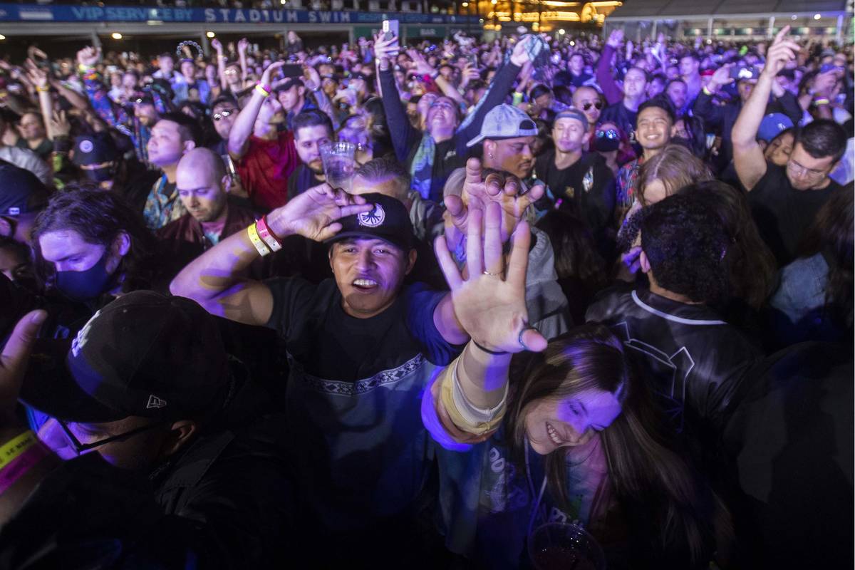 Over 10,000 people attended Insomniac Presents Deadmau5 at the Downtown Las Vegas Events Center ...
