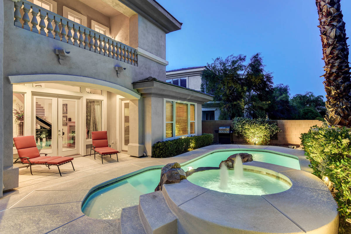 The pool area of 504 Pinnacle Heights Lane. (Wild Dog Digital)