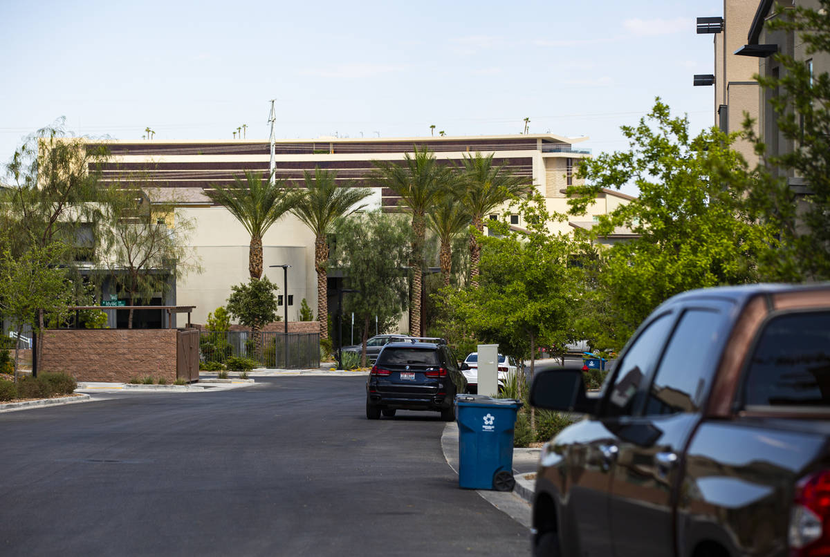 Town homes and condominiums at Affinity by Taylor Morrison in Summerlin just west of the 215 Be ...