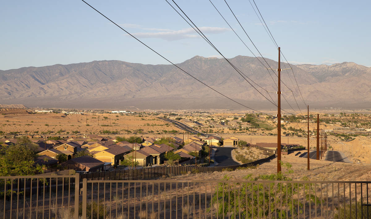 A view of Mesquite, which has a large population of retirees and an economy dependent on touris ...