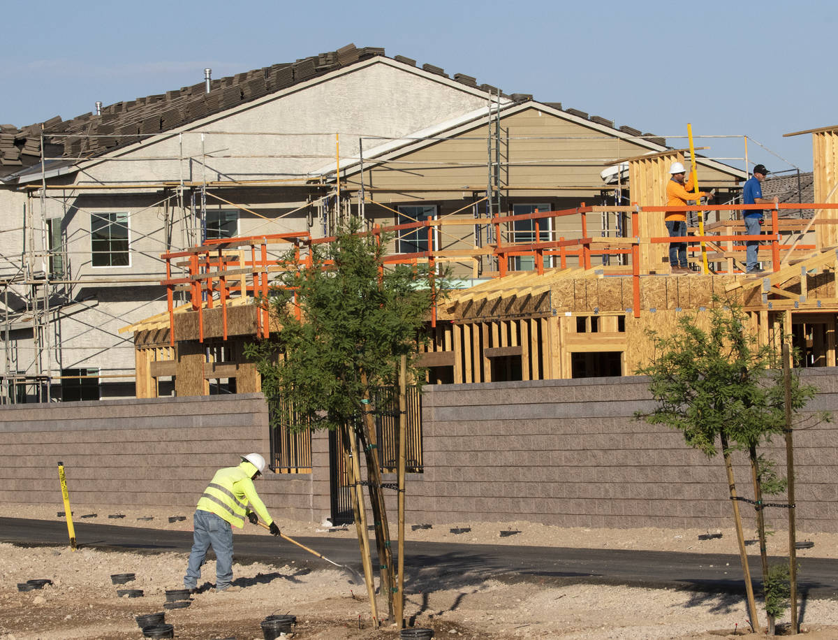 A Lennar housing development near the north side of St. Rose Parkway just west of Starr Avenue ...