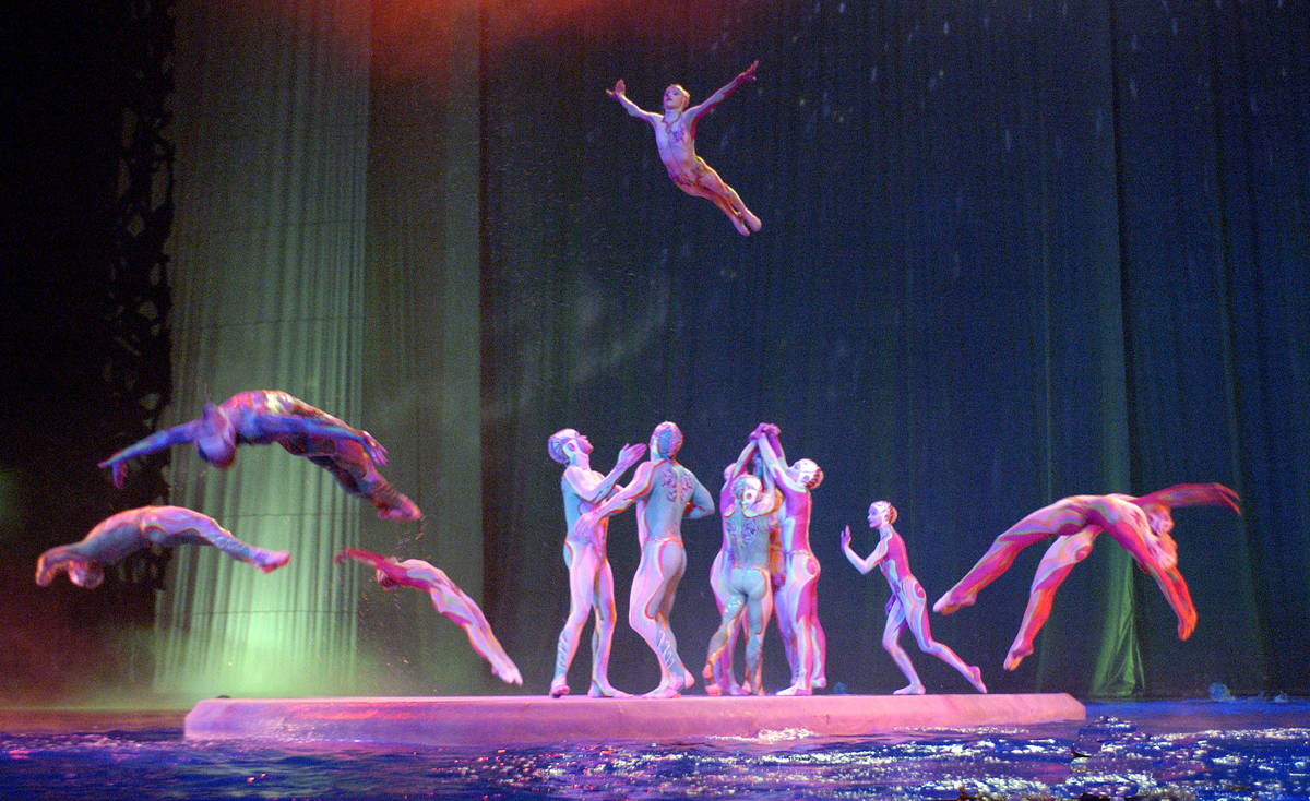 A scene from the Cirque du Soleil show "O" at Bellagio. (Cirque du Soleil)