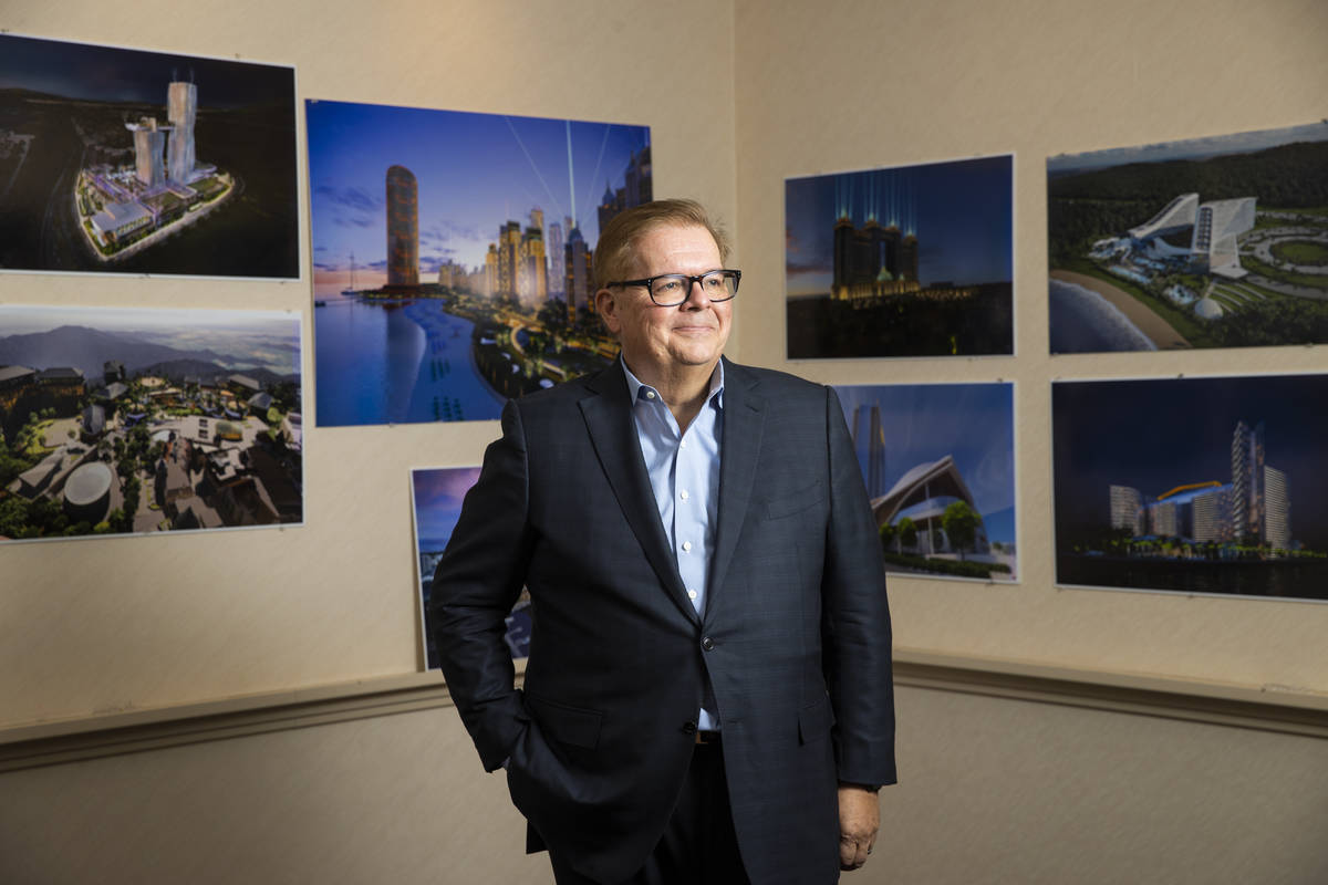Architect Paul Steelman poses for a portrait at the Steelman Partners office in Las Vegas on Tu ...