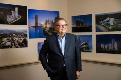Architect Paul Steelman poses for a portrait at the Steelman Partners office in Las Vegas on Tu ...