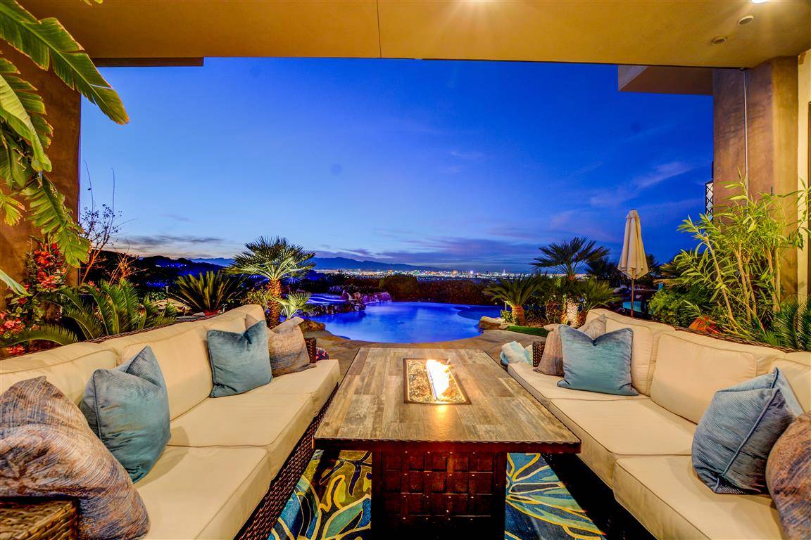An evening view at 677 Boulder Summit Drive. (Wild Dog Digital)
