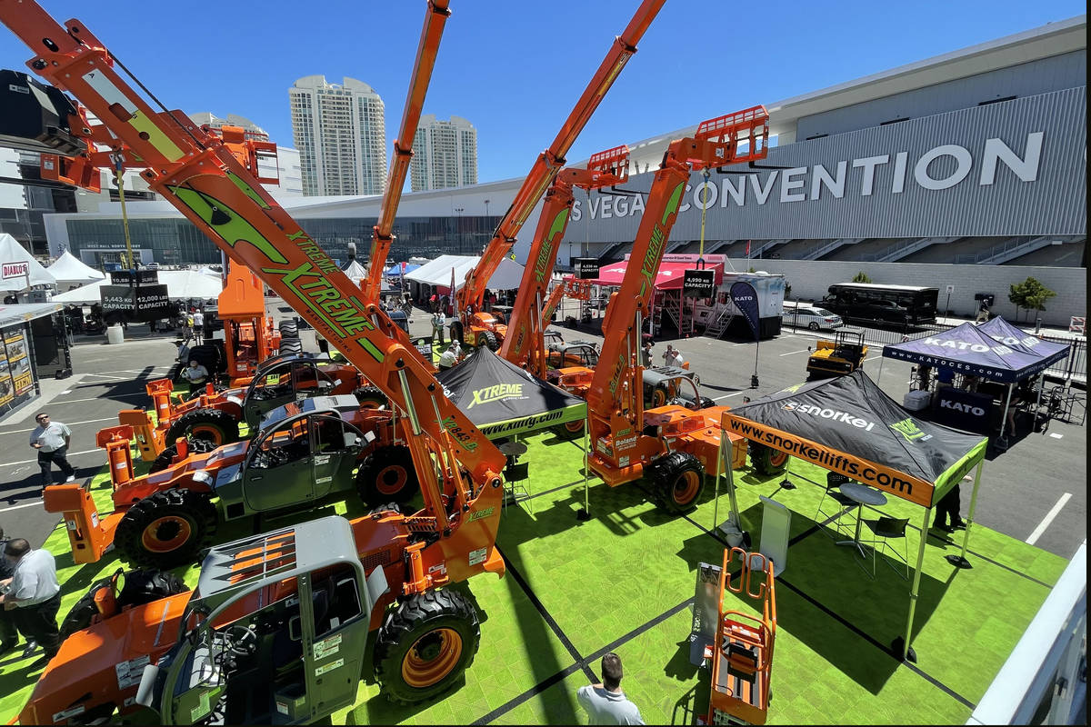 The Xtreme Manufacturing booth is seen in front of the new West Hall expansion of the Las Vegas ...